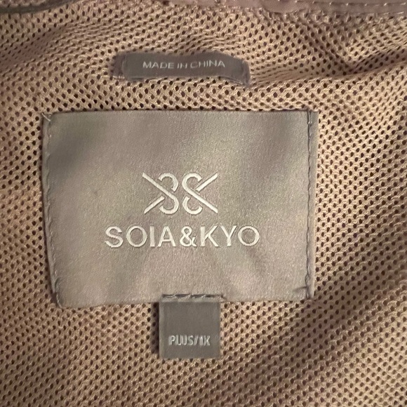 Soia & Kyo Oaklynn Windbreaker Hoodie Full-Zip Jacket Size 1X - Picture 7 of 14